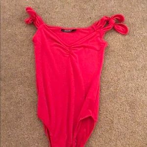 Motel pink bodysuit